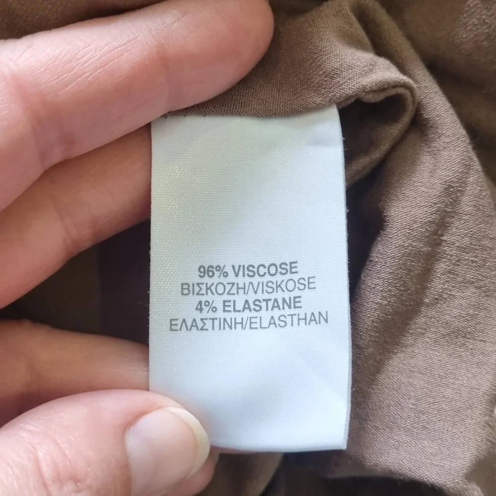 River Island, brown halter neck top, stretchy material, size 10 - Picture 7 of 7